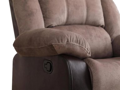 SILLÓN RECLINABLE RIPLEY HOME BICOLOR 1 CUERPO MARRÓN OSCURO - 7