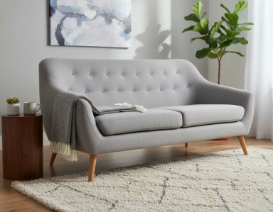 SOFÁ RIPLEY HOME NORWAY 3 CUERPOS GRIS CLARO