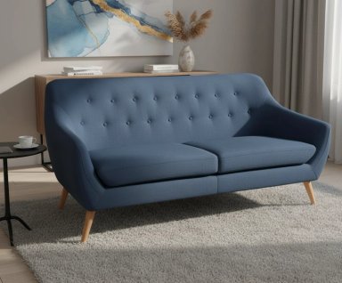 SOFÁ RIPLEY HOME NORWAY 3 CUERPOS AZUL ACERO