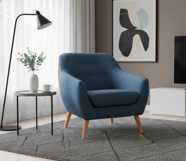 SILLÓN RIPLEY HOME NORWAY AZUL ACERO