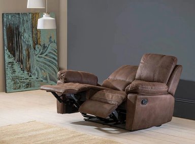 SILLÓN RECLINABLE ROSEN BRUNO 2 CUERPOS CHOCOLATE - 7