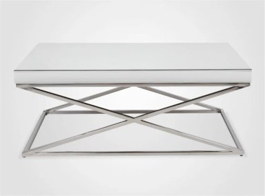 MESA DE CENTRO RIPLEY HOME ONIX ACERO MDF PLATEADO 120X70 CM - 3