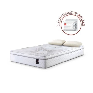 COLCHÓN ROSEN ART 4 QUEEN + 2 ALMOHADAS MEMORY MAX