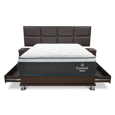 DORMITORIO AMERICANO DRIMER PURE FRESH KING CON CAJONES SOFÍA + VELADORES - 3