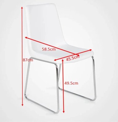 SILLA COMEDOR RIPLEY HOME JANE BLANCO - 2