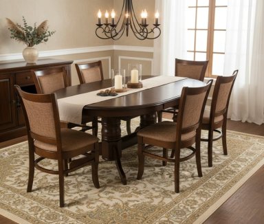 JUEGO COMEDOR RIPLEY HOME LYON EXTENSIBLE 6 SILLAS