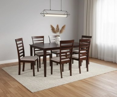 JUEGO COMEDOR RIPLEY HOME FIJI 6 SILLAS