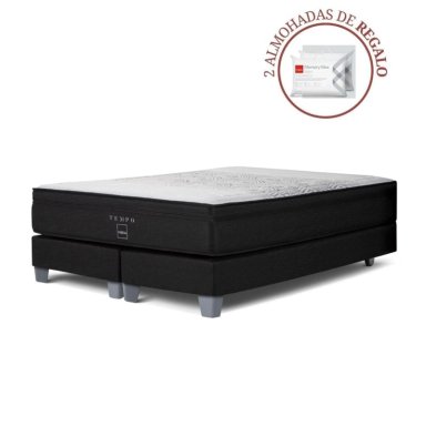 BOX TARIMA ROSEN TEMPO QUEEN + 2 ALMOHADAS MEMORY MAX