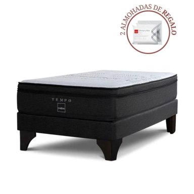 CAMA EUROPEA ROSEN TEMPO 2 PLAZAS + 2 ALMOHADAS MEMORY MAX