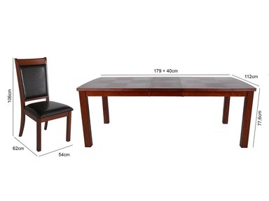 JUEGO DE COMEDOR RIPLEY HOME NEW ISABEL 6 SILLAS 2 SITIALES - 3