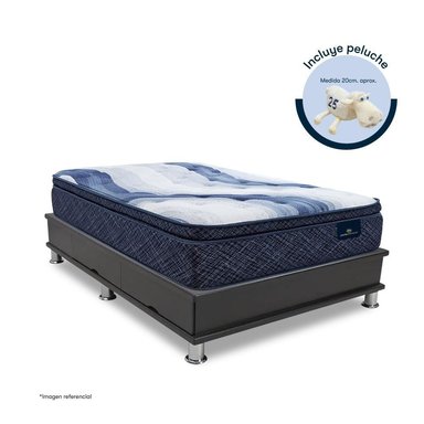 CAMA CON CAJONES SERTA CHARLOTTE SKY KING