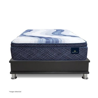 CAMA CON CAJONES SERTA CHARLOTTE SKY KING - 2