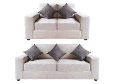 JUEGO DE SALA FORLI SPRING 3-2 CUERPOS BEIGE + 5 COJINES DE REGALO