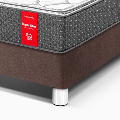 DORMITORIO AMERICANO PARAÍSO SUPER STAR QUEEN CHOCOLATE + 2 ALMOHADAS + PROTECTOR - 2