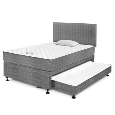 DORMITORIO DIVÁN PARAÍSO 1.5 PLAZAS + 1 ALMOHADA + PROTECTOR - 1