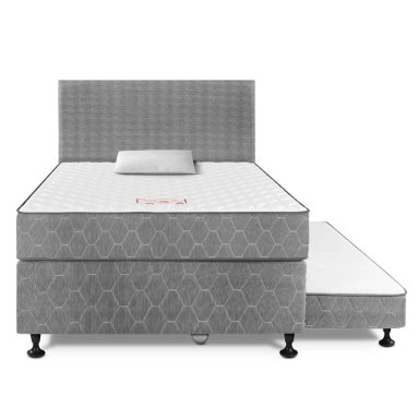 DORMITORIO DIVÁN PARAÍSO 1.5 PLAZAS + 1 ALMOHADA + PROTECTOR - 3