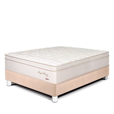 CAMA PARAÍSO ROYAL PRINCE 2 PLAZAS CHAMPAGNE + 2 ALMOHADAS VISCOELÁSTICAS