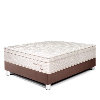 CAMA PARAÍSO ROYAL PRINCE 2 PLAZAS CHOCOLATE + 2 ALMOHADAS VISCOELÁSTICAS
