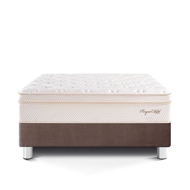 CAMA PARAÍSO ROYAL CLOUD QUEEN CHOCOLATE + 2 ALMOHADAS VISCOELÁSTICAS - 3