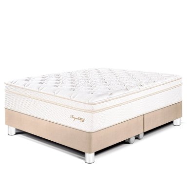 CAMA PARAÍSO ROYAL CLOUD KING CHAMPAGNE + 2 ALMOHADAS VISCOELÁSTICAS