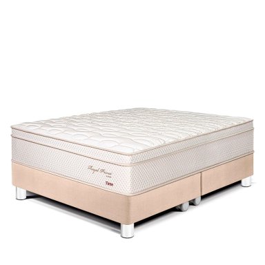 CAMA PARAÍSO ROYAL PRINCE KING CHAMPAGNE + 2 ALMOHADAS VISCOELÁSTICAS