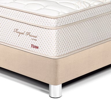 CAMA PARAÍSO ROYAL PRINCE KING CHAMPAGNE + 2 ALMOHADAS VISCOELÁSTICAS - 2