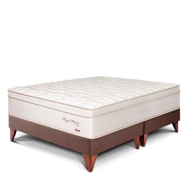 CAMA EUROPEA PARAÍSO ROYAL PRINCE KING CHOCOLATE + 2 ALMOHADAS VISCOELÁSTICAS