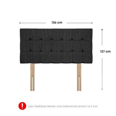 DORMITORIO AMERICANO FORLI POLARIS 2 PLAZAS + CABECERA + 2 ALMOHADAS + RECLINABLE FE - 7