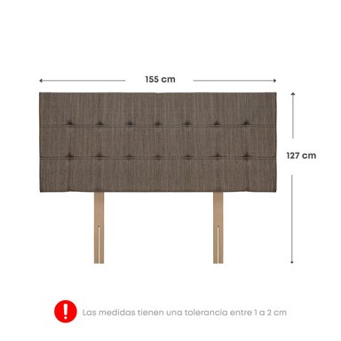 DORMITORIO AMERICANO FORLI CAPELLA QUEEN    + CABECERA + 2 ALMOHADAS + PROTECTOR - 7