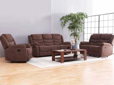 SILLÓN RECLINABLE RIPLEY HOME WOLF 2 CUERPOS MARRÓN - 9