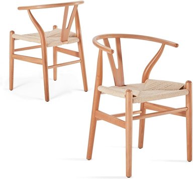 SILLA COMEDOR MAISON LINETT WISHBONE MADERA - 4