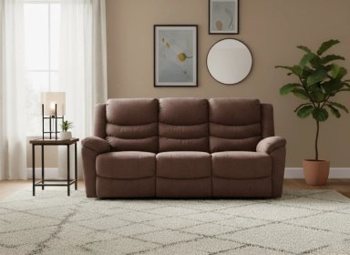 SILLÓN RECLINABLE RIPLEY HOME WOLF 3 CUERPOS MARRÓN