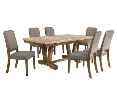 JUEGO COMEDOR RIPLEY HOME HAGEN 6 SILLAS MÁRMOL - 5