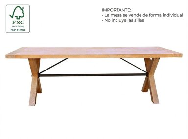 MESA COMEDOR MAISON LINETT CORSICA 240 X 100 CM - 3