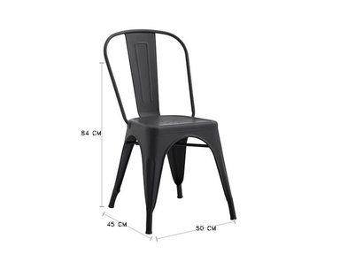 SILLA DE COMEDOR RIPLEY HOME TOLIX NEGRO - 2
