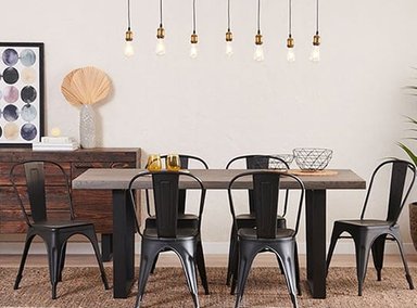 SILLA DE COMEDOR RIPLEY HOME TOLIX NEGRO - 5