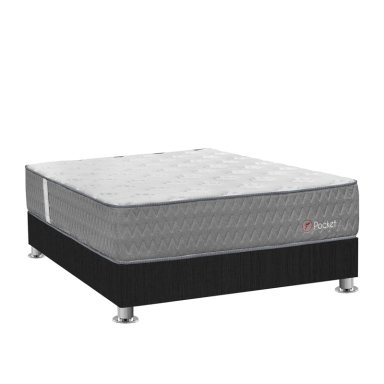 CAMA AMERICANA FORLI POCKET 2 PLAZAS GRIS 