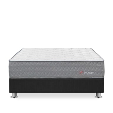 CAMA AMERICANA FORLI POCKET QUEEN GRIS - 2