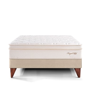 CAMA EUROPEA PARAÍSO ROYAL CLOUD 1.5 PLAZAS CHAMPAGNE + 1 ALMOHADA VISCOELÁSTICA - 3