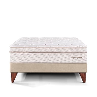 CAMA EUROPEA PARAÍSO ROYAL DYNASTY KING CHAMPAGNE + 2 ALMOHADAS VISCOELÁSTICAS - 3