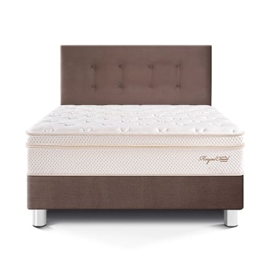 DORMITORIO PARAÍSO ROYAL CLOUD 1.5 PLAZAS CHOCOLATE + 1 ALMOHADA VISCOELÁSTICA - 3