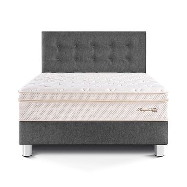 DORMITORIO PARAÍSO ROYAL CLOUD 2 PLAZAS GRIS + 2 ALMOHADAS VISCOELÁSTICAS - 3