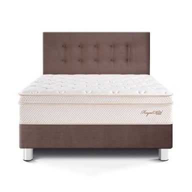 DORMITORIO PARAÍSO ROYAL CLOUD 2 PLAZAS CHOCOLATE + ALMOHADAS VISCOELÁSTICAS - 3