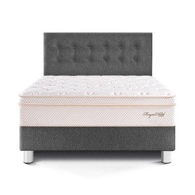 DORMITORIO PARAÍSO ROYAL CLOUD QUEEN GRIS + 2 ALMOHADAS VISCOELÁSTICAS - 3