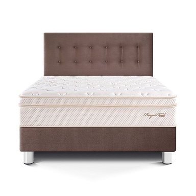 DORMITORIO PARAÍSO ROYAL CLOUD QUEEN CHOCOLATE + 2 ALMOHADAS VISCOELÁSTICAS - 3