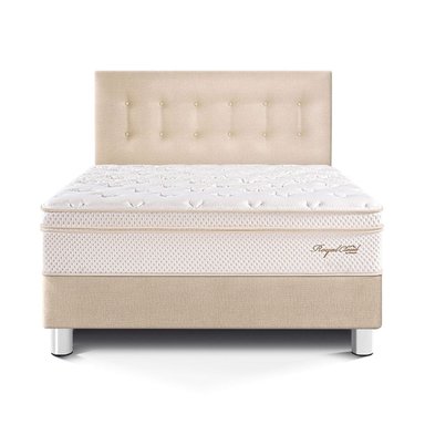 DORMITORIO PARAÍSO ROYAL CLOUD QUEEN CHAMPAGNE + 2 ALMOHADAS VISCOELÁSTICAS - 3
