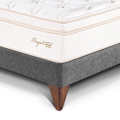 DORMITORIO EUROPEO PARAÍSO ROYAL CLOUD 2 PLAZAS GRIS + 2 ALMOHADAS VISCOELÁSTICAS - 2