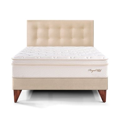 DORMITORIO EUROPEO PARAÍSO ROYAL CLOUD 2 PLAZAS CHAMPAGNE + 2 ALMOHADAS VISCOELÁSTICAS - 3