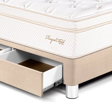 DORMITORIO CON CAJONES PARAÍSO ROYAL CLOUD KING CHAMPAGNE + 2 ALMOHADAS VISCOELÁSTICAS - 2