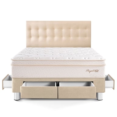 DORMITORIO CON CAJONES PARAÍSO ROYAL CLOUD KING CHAMPAGNE + 2 ALMOHADAS VISCOELÁSTICAS - 3